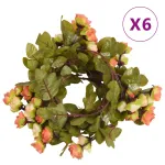 Ghirlande de flori, 6 buc., roșu apus soare, 215 cm GartenMobel Dekor
