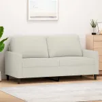 Canapea cu 2 locuri, crem, 140 cm, catifea GartenMobel Dekor