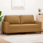 Canapea cu 2 locuri, maro, 140 cm, catifea GartenMobel Dekor
