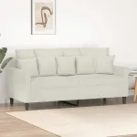 Canapea cu 2 locuri, crem, 140 cm, catifea GartenMobel Dekor