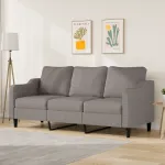 Canapea cu 3 locuri, taupe, 180 cm, material textil GartenMobel Dekor
