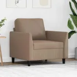 Canapea de o persoană, cappuccino, 60 cm, piele ecologică GartenMobel Dekor