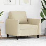 Canapea de o persoană, crem, 60 cm, piele ecologică GartenMobel Dekor
