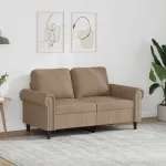 Canapea cu 2 locuri, cappuccino, 120 cm, piele ecologică GartenMobel Dekor