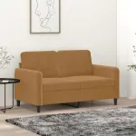 Canapea cu 2 locuri, maro, 120 cm, catifea GartenMobel Dekor