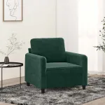 Fotoliu canapea, verde închis, 60 cm, catifea GartenMobel Dekor