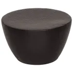 Măsuță de cafea, negru, Ø 50x30 cm, aluminiu bătut la ciocan GartenMobel Dekor