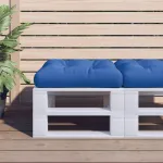 Pernă pentru paleți, albastru regal, 60x60x12 cm, textil GartenMobel Dekor