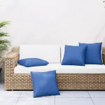Perne de canapea, 4 buc., albastru royal, 50x50 cm, textil GartenMobel Dekor