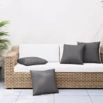 Perne de canapea, 4 buc., antracit, 40x40 cm, textil GartenMobel Dekor