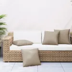 Perne de canapea, 4 buc., taupe, 50x50 cm, textil GartenMobel Dekor