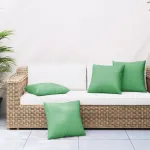 Perne de canapea, 4 buc., verde, 60x60 cm, textil GartenMobel Dekor
