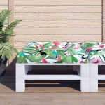 Pernă de paleți, multicolor, 70x70x12 cm, material textil GartenMobel Dekor