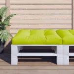 Pernă pentru paleți, verde, 70x70x12 cm, material textil GartenMobel Dekor