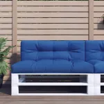 Pernă de paleți, albastru regal, 120x40x12 cm, material textil GartenMobel Dekor