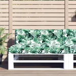 Pernă de paleți, model frunze, 120x40x12 cm, textil GartenMobel Dekor