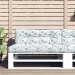Pernă de paleți, model frunze, 120x40x12 cm, textil GartenMobel Dekor
