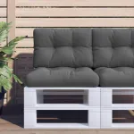 Perne de paleți, 2 buc., antracit, material textil GartenMobel Dekor