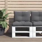 Perne de paleți, 2 buc., antracit, material textil GartenMobel Dekor