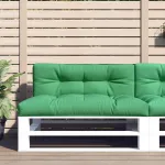 Perne de paleți, 2 buc, verde, material textil GartenMobel Dekor