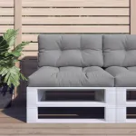 Perne pentru paleți, 2 buc., gri, material textil GartenMobel Dekor