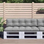 Perne pentru paleți, 2 buc., gri, material textil GartenMobel Dekor
