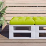 Pernă de paleți, verde aprins, material textil GartenMobel Dekor