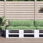 Perne pentru paleți, 2 buc., model de frunze, țesătură oxford GartenMobel Dekor