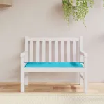Pad pentru Bancă Simplu Turcoaz 120 x 50 x 3 cm Material Oxford GartenMobel Dekor
