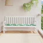 Pad pentru Bancă model frunze 150 x 50 x 3 cm Material Oxford GartenMobel Dekor