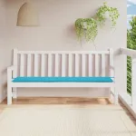 Pernă pentru bancă de grădină, turcoaz, 200x50x4 cm, textil GartenMobel Dekor
