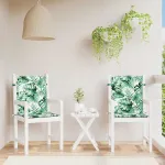 Perne de spate Frunză 2 pcs Model cu frunze 100 x 50 x 3 cm GartenMobel Dekor