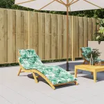 Pernă de șezlong, model frunze, textil Oxford GartenMobel Dekor