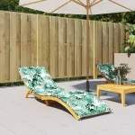 Pernă de șezlong, model frunze, textil Oxford GartenMobel Dekor