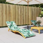 Perna pentru șezlong Frunză Model cu frunze 200 x 70 x 3 cm GartenMobel Dekor