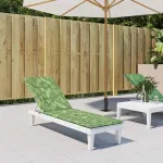 Pernă scaun de terasă, model frunze, textil Oxford GartenMobel Dekor
