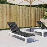 Pernă scaun de terasă, negru, carouri, textil Oxford GartenMobel Dekor