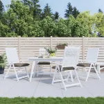 Perne de scaun, 4 buc., gri taupe, 40x40x7 cm, textil oxford GartenMobel Dekor