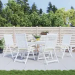 Perne de scaun, 6 buc., alb crem, 40x40x7 cm, textil oxford GartenMobel Dekor