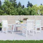 Perne de scaun spătar jos, 4 buc., model frunze, textil GartenMobel Dekor