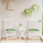 Perne de scaun, 2 buc., 50x50x7 cm, textil, model frunze GartenMobel Dekor
