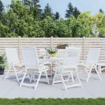 Perne de scaun, 6 buc., alb crem, 50x50x7 cm, textil oxford GartenMobel Dekor