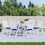 Perne de scaun, 6 buc., albastru, 50x50x7 cm, textil oxford GartenMobel Dekor