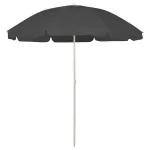 Umbrelă de soare de plajă, antracit, 240 cm GartenMobel Dekor