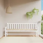 Pernă bancă de grădină, bej, 200x50x7 cm, material oxford GartenMobel Dekor