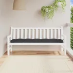 Pernă bancă de grădină, negru, 180x50x7 cm, material oxford GartenMobel Dekor