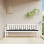 Pernă bancă de grădină, negru, 200x50x7 cm, material oxford GartenMobel Dekor