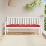 Pernă bancă de grădină, roșu, 180x50x7 cm, material oxford GartenMobel Dekor