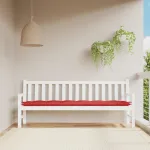 Pernă bancă de grădină, roșu, 200x50x7 cm, textil oxford GartenMobel Dekor