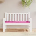 Pernă pentru bancă de grădină, roz, 120x50x7 cm, textil GartenMobel Dekor